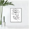 Picture of Flowers and leaves (Foil) _GroupedProduct_Rectangle_Portrait_Canvas_Framed_