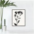 Picture of Black flower II (Ink border black ) _GroupedProduct_Rectangle_Portrait_Canvas_Framed_