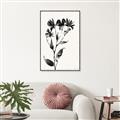 Picture of Black flower II (Ink border black ) _GroupedProduct_Rectangle_Portrait_Canvas_Framed_
