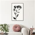 Picture of Black flower II (Ink border black ) _GroupedProduct_Rectangle_Portrait_Canvas_Framed_