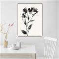 Picture of Black flower II (Ink border black ) _GroupedProduct_Rectangle_Portrait_Canvas_Framed_