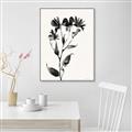 Picture of Black flower II (Ink border black ) _GroupedProduct_Rectangle_Portrait_Canvas_Framed_