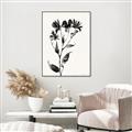 Picture of Black flower II (Ink border black ) _GroupedProduct_Rectangle_Portrait_Canvas_Framed_