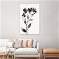 Picture of Black flower II (Ink border black ) _GroupedProduct_Rectangle_Portrait_Canvas_Framed_