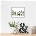 Picture of Pots with plants _GroupedProduct_Rectangle_Landscape_Canvas_Framed_