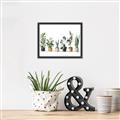 Picture of Pots with plants _GroupedProduct_Rectangle_Landscape_Canvas_Framed_