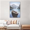 Picture of Day on the Lake _GroupedProduct_Rectangle_Portrait_Photography _GroupedProduct_Rectangle_Portrait_Canvas_Framed_