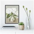 Picture of White Hydranga _GroupedProduct_Rectangle_Portrait_Canvas_Framed_