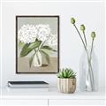 Picture of White Hydranga _GroupedProduct_Rectangle_Portrait_Canvas_Framed_