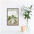 Picture of White Hydranga _GroupedProduct_Rectangle_Portrait_Canvas_Framed_