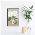 Picture of White Hydranga _GroupedProduct_Rectangle_Portrait_Canvas_Framed_