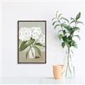 Picture of White Hydranga _GroupedProduct_Rectangle_Portrait_Canvas_Framed_