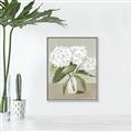 Picture of White Hydranga _GroupedProduct_Rectangle_Portrait_Canvas_Framed_