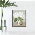 Picture of White Hydranga _GroupedProduct_Rectangle_Portrait_Canvas_Framed_