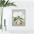 Picture of White Hydranga _GroupedProduct_Rectangle_Portrait_Canvas_Framed_