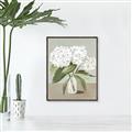 Picture of White Hydranga _GroupedProduct_Rectangle_Portrait_Canvas_Framed_