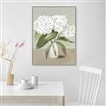 Picture of White Hydranga _GroupedProduct_Rectangle_Portrait_Canvas_Framed_