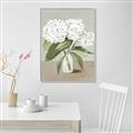 Picture of White Hydranga _GroupedProduct_Rectangle_Portrait_Canvas_Framed_