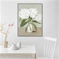 Picture of White Hydranga _GroupedProduct_Rectangle_Portrait_Canvas_Framed_