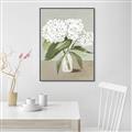 Picture of White Hydranga _GroupedProduct_Rectangle_Portrait_Canvas_Framed_