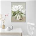 Picture of White Hydranga _GroupedProduct_Rectangle_Portrait_Canvas_Framed_
