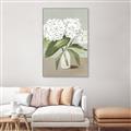 Picture of White Hydranga _GroupedProduct_Rectangle_Portrait_Canvas_Framed_