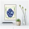 Picture of Blue vase I  _GroupedProduct_Rectangle_Portrait_Canvas_Framed_