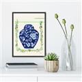 Picture of Blue vase I  _GroupedProduct_Rectangle_Portrait_Canvas_Framed_