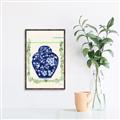 Picture of Blue vase I  _GroupedProduct_Rectangle_Portrait_Canvas_Framed_