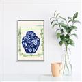 Picture of Blue vase I  _GroupedProduct_Rectangle_Portrait_Canvas_Framed_