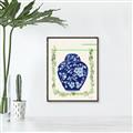 Picture of Blue vase I  _GroupedProduct_Rectangle_Portrait_Canvas_Framed_