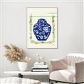 Picture of Blue vase I  _GroupedProduct_Rectangle_Portrait_Canvas_Framed_