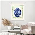 Picture of Blue vase I  _GroupedProduct_Rectangle_Portrait_Canvas_Framed_