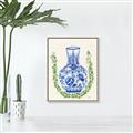 Picture of Blue vase II _GroupedProduct_Rectangle_Portrait_Canvas_Framed_