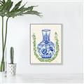 Picture of Blue vase II _GroupedProduct_Rectangle_Portrait_Canvas_Framed_