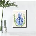 Picture of Blue vase II _GroupedProduct_Rectangle_Portrait_Canvas_Framed_