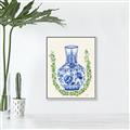 Picture of Blue vase II _GroupedProduct_Rectangle_Portrait_Canvas_Framed_