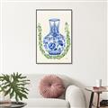 Picture of Blue vase II _GroupedProduct_Rectangle_Portrait_Canvas_Framed_
