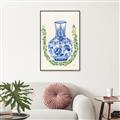Picture of Blue vase II _GroupedProduct_Rectangle_Portrait_Canvas_Framed_