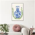 Picture of Blue vase II _GroupedProduct_Rectangle_Portrait_Canvas_Framed_