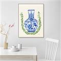 Picture of Blue vase II _GroupedProduct_Rectangle_Portrait_Canvas_Framed_