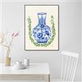 Picture of Blue vase II _GroupedProduct_Rectangle_Portrait_Canvas_Framed_