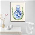 Picture of Blue vase II _GroupedProduct_Rectangle_Portrait_Canvas_Framed_