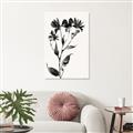 Picture of Black flower II (Ink border black ) _GroupedProduct_Rectangle_Portrait_Unframed_Print_Only_