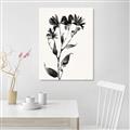 Picture of Black flower II (Ink border black ) _GroupedProduct_Rectangle_Portrait_Unframed_Print_Only_
