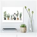Picture of Pots with plants _GroupedProduct_Rectangle_Landscape_Unframed_Print_Only_