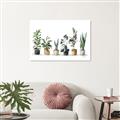Picture of Pots with plants _GroupedProduct_Rectangle_Landscape_Unframed_Print_Only_