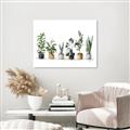 Picture of Pots with plants _GroupedProduct_Rectangle_Landscape_Unframed_Print_Only_