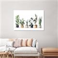 Picture of Pots with plants _GroupedProduct_Rectangle_Landscape_Unframed_Print_Only_