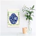 Picture of Blue vase I  _GroupedProduct_Rectangle_Portrait_Unframed_Print_Only_